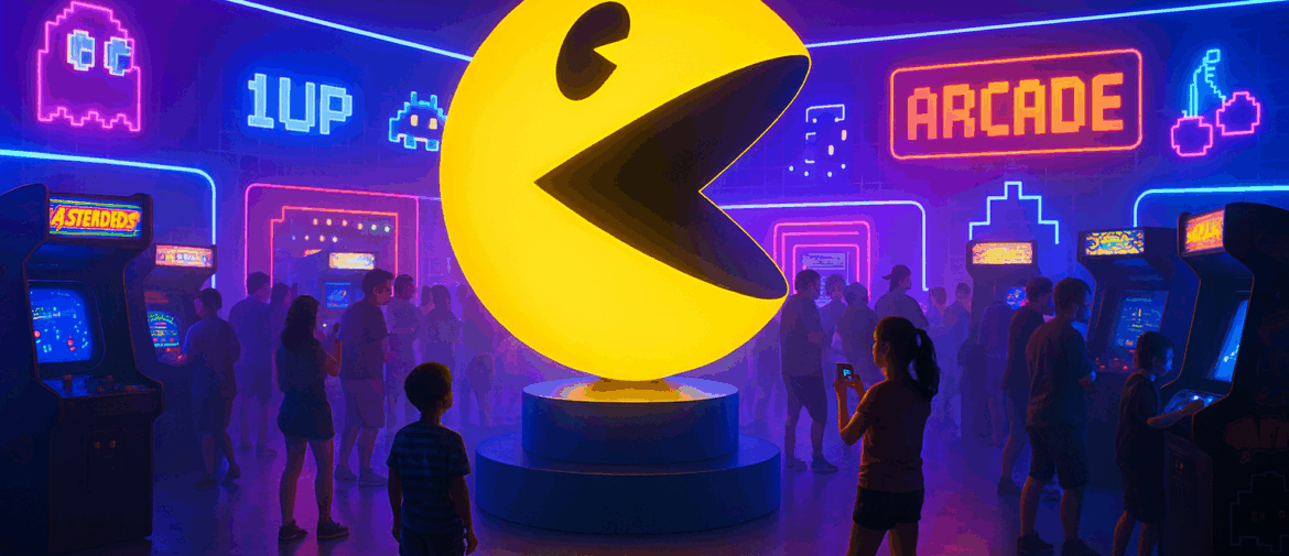 🟡 Pac-Man cumple 45 años: el ícono amarillo que sigue comiendo puntos y corazones